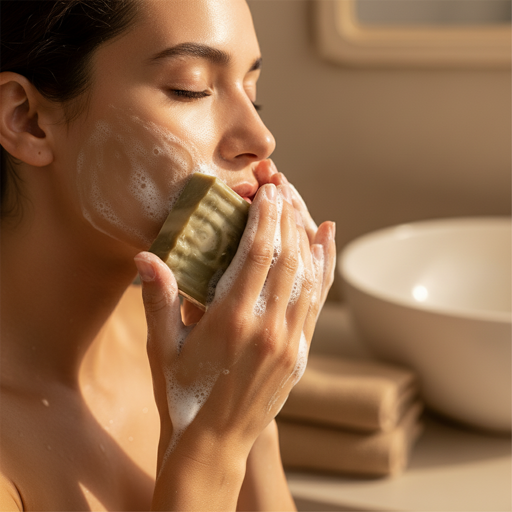 Bajan Supergreen Porcelain Facial Bar - Micro-Polishing and Resurfacing