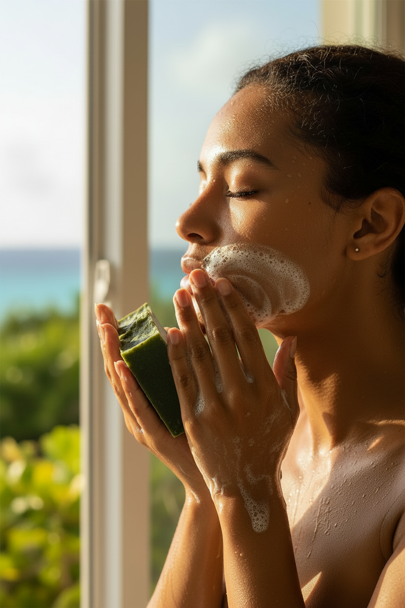 Idora’s Neem & Shea Treatment Bar - Bajan Supergreen (The Heritage Radiance Collection)