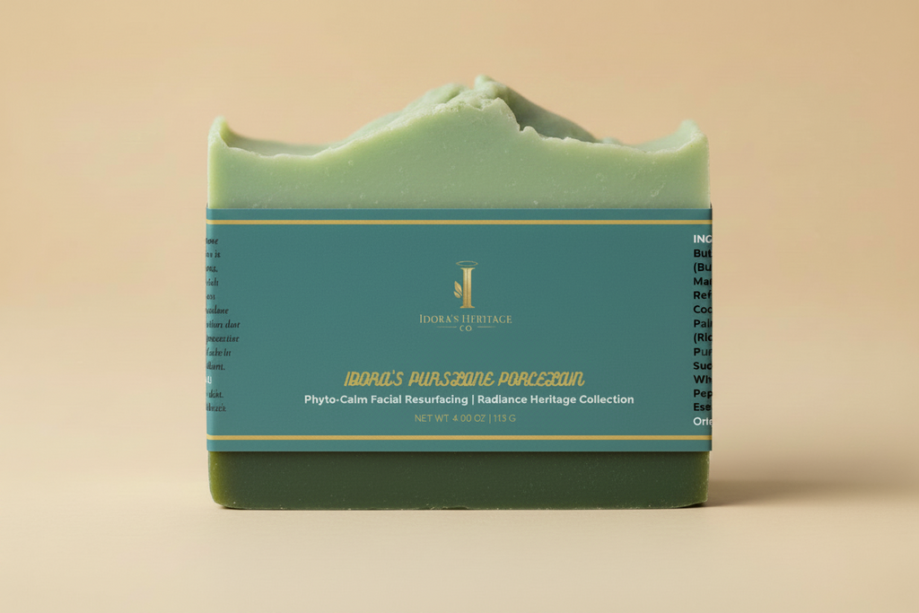 Idora’s Purslane Porcelain — Phyto-Calm Facial Resurfacing Bar