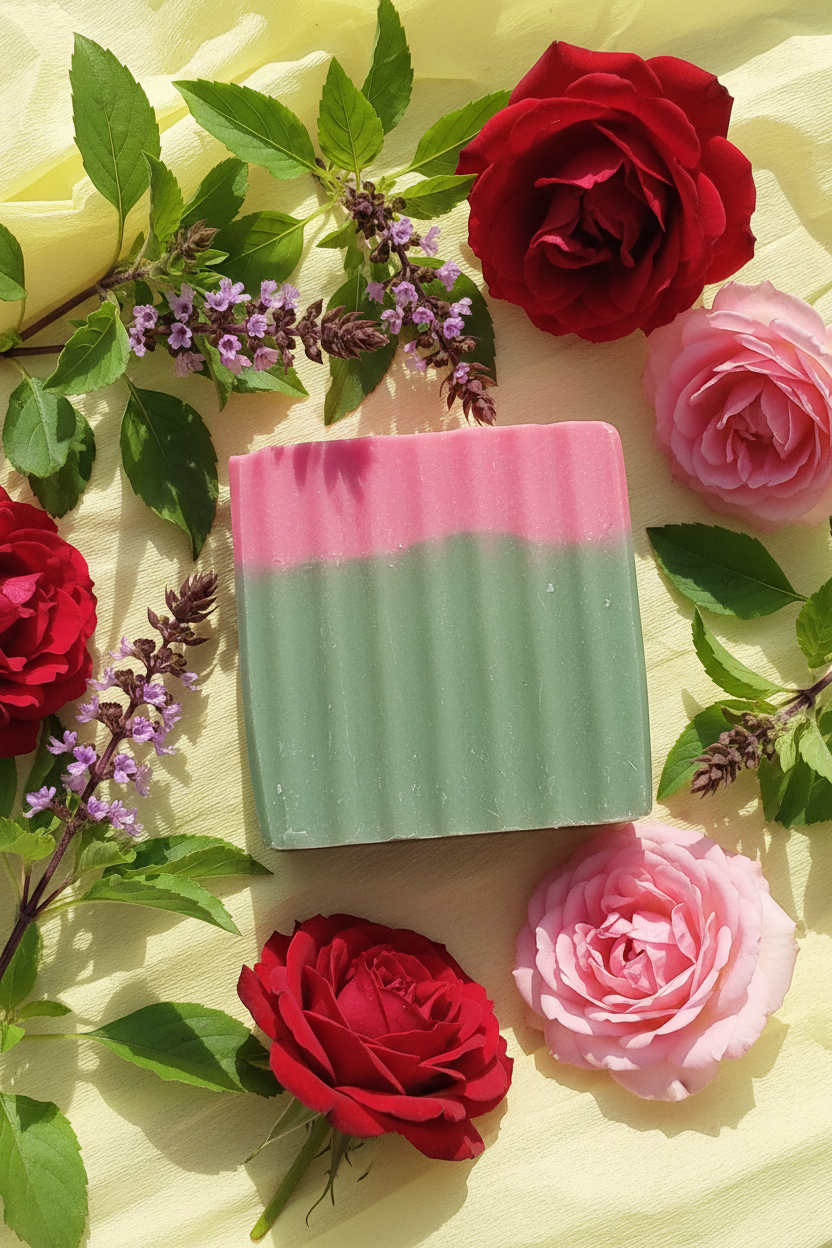 Tulsi and Rose Bar