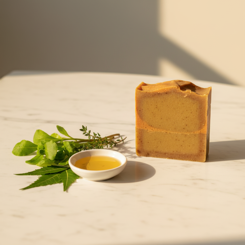 Neem & Purslane – Botanical Lifestyle Shot